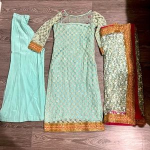 HEAVY PARTYWEAR PALLAZZO SUIT